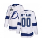 Men's Tampa Bay Lightning Active Player Custom 2021 White Stanley Cup Champions Stitched Hockey Jersey