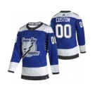 Men's Tampa Bay Lightning Custom Blue 2020-21 Alternate Authentic Player Hockey Jersey