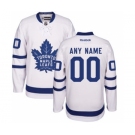 Men's Toronto Maple Leafs Reebok White Away Hockey Custom Jersey