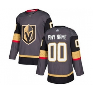 Men's Vegas Golden Knights Gray Personalized Hockey Jersey