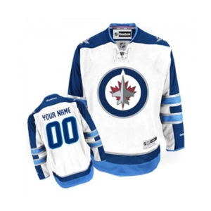 Reebok Winnipeg Jets Customized Authentic White Away NHL Jersey