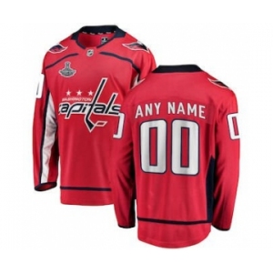 Washington Capitals 2018 Stanley Cup Champions Home Breakaway Hockey Custom Jersey