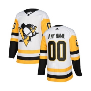 Youth Adidas Pittsburgh Penguins Customized Premier White Away NHL Jersey