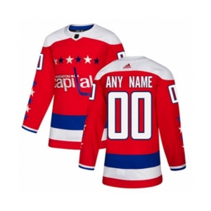 Youth Adidas Washington Capitals Customized Premier Red Alternate NHL Jersey