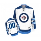 Youth Reebok Winnipeg Jets Customized Authentic White Away NHL Jersey