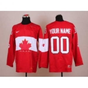 customized team canada jerseys red[2014 winter olympics]