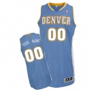 Customized Denver Nuggets Jersey Revolution 30 Light Blue Road Basketball