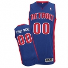 Customized Detriot Pistons Jersey Revolution 30 Blue Road Basketball