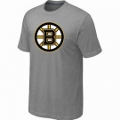 NHL Boston Bruins big & tall logo T-shirt light grey