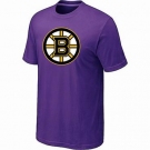 NHL Boston Bruins big & tall logo T-shirt purple