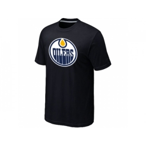NHL Edmonton Oilers Big & Tall Logo Black T-Shirt