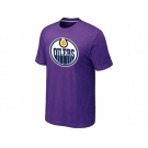 NHL Edmonton Oilers Big & Tall Logo Purple T-Shirt