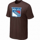 NHL New York Rangers big & tall logo T-shirt brown