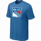 NHL New York Rangers big & tall logo T-shirt light blue