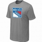 NHL New York Rangers big & tall logo T-shirt light grey