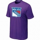 NHL New York Rangers big & tall logo T-shirt purple