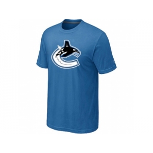 NHL Vancouver Canucks big & tall logo T-shirt light blue