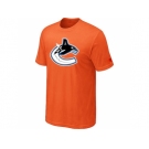 NHL Vancouver Canucks big & tall logo T-shirt orange