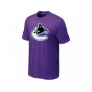 NHL Vancouver Canucks big & tall logo T-shirt purple