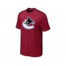 NHL Vancouver Canucks big & tall logo T-shirt red