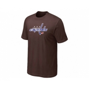 NHL Washington Capitals Big & Tall Logo Brown T-Shirt