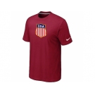 Nike Team USA Hockey Winter Olympics KO Collection Locker Room T-Shirt Red