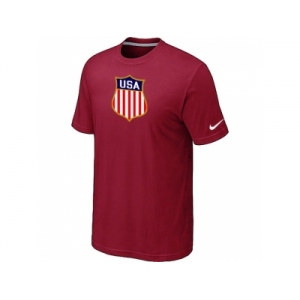 Nike Team USA Hockey Winter Olympics KO Collection Locker Room T-Shirt Red