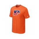 Nike USA Graphic Legend Performance Collection Locker Room T-Shirt Orange