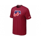 Nike USA Graphic Legend Performance Collection Locker Room T-Shirt Red