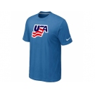 Nike USA Graphic Legend Performance Collection Locker Room T-Shirt light Blue