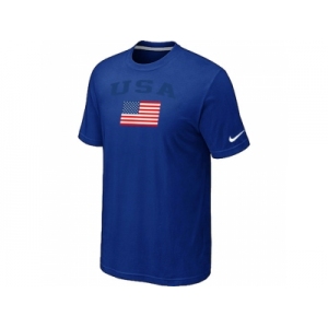 USA Olympics USA Flag Collection Locker Room T-Shirt Blue