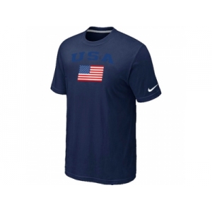 USA Olympics USA Flag Collection Locker Room T-Shirt D.Blue