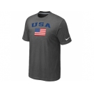 USA Olympics USA Flag Collection Locker Room T-Shirt D.Grey