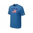 USA Olympics USA Flag Collection Locker Room T-Shirt light Blue