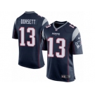 Men Nike New England Patriots #13 Phillip Dorsett Game Navy Blue Team Color NFL Jersey