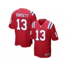 Men Nike New England Patriots #13 Phillip Dorsett Game Red Alternate NFL Jersey