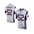 Men Nike New England Patriots #52 Elandon Roberts Game White NFL Jersey