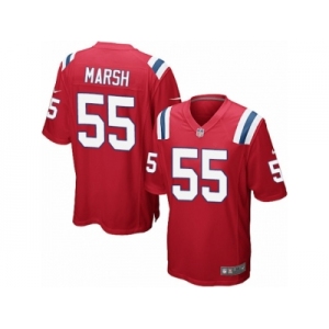 Men Nike New England Patriots #55 Cassius Marsh Game Red Alternate NFL Jersey