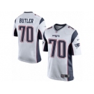 Men Nike New England Patriots #70 Adam Butler Game White NFL Jersey