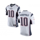 Men's Nike New England Patriots #10 Jimmy Garoppolo Game White NFL Jersey