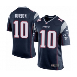 Men's Nike New England Patriots #10 Josh Gordon Game Navy Blue Team Color NFL Jersey