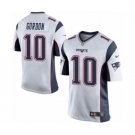 Men's Nike New England Patriots #10 Josh Gordon Game White NFL Jersey