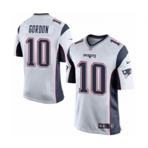 Men's Nike New England Patriots #10 Josh Gordon Game White NFL Jersey