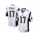 Men's Nike New England Patriots #17 Devin Street Game White NFL Jersey