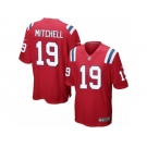 Men's Nike New England Patriots #19 Malcolm Mitchell Game Red Alternate NFL Jersey