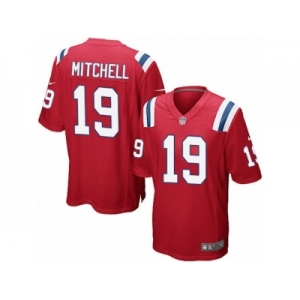 Men's Nike New England Patriots #19 Malcolm Mitchell Game Red Alternate NFL Jersey