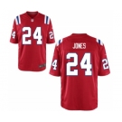 Men's Nike New England Patriots #24 Cyrus Jones Game Red Alternate NFL Jersey