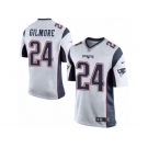 Men's Nike New England Patriots #24 Stephon Gilmore Game White NFL Jersey