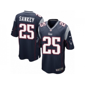 Men's Nike New England Patriots #25 Bishop Sankey Game Navy Blue Team Color NFL Jersey