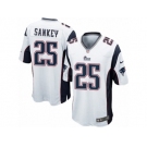 Men's Nike New England Patriots #25 Bishop Sankey Game White NFL Jersey